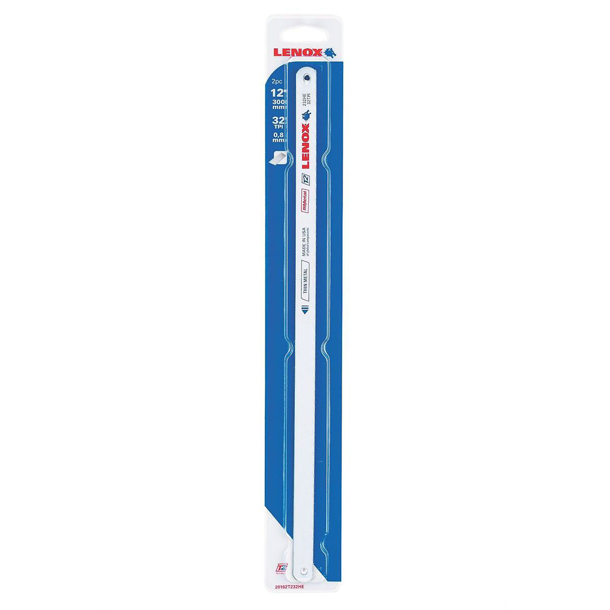 Lenox Tools Hacksaw Blades — 12in. x 32 TPI, Bi-Metal, Shatterproof, Model# LEX20156